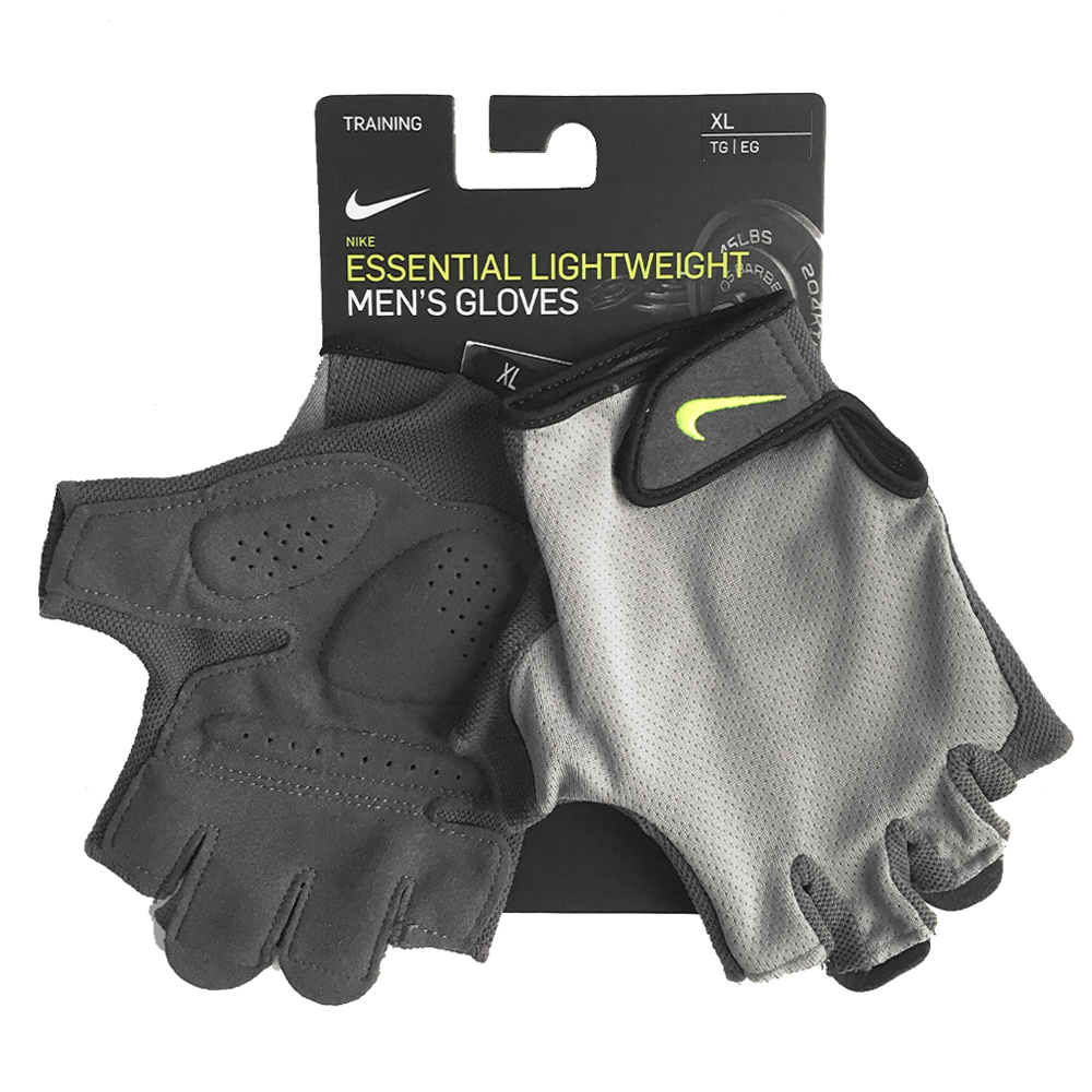 Nike Essential Fitness [AC4230-044] 男 基礎 手套 訓練 健身 緩衝 保護 灰綠