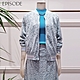 EPISODE - 甜美減齡簡約拉鏈蕾絲棒球服外套E30502（藍） product thumbnail 1