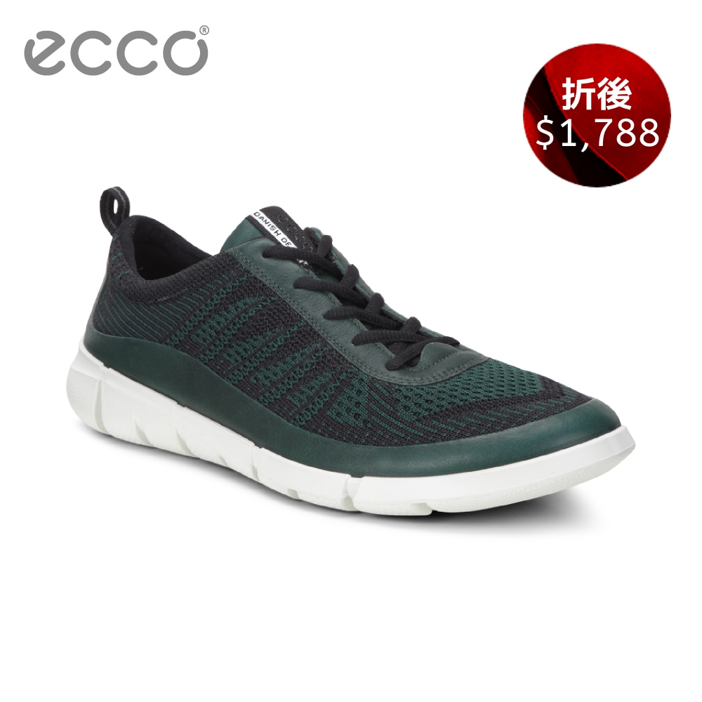 ECCO INTRINSIC 1 都市輕量步行運動鞋 男 綠