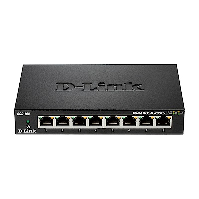 D-Link 友訊 DGS-108 8port Switch 8埠Gigabit 專業級鋼殼 桌上型壁掛型交換器 | 交換器 | Yahoo奇摩購物中心