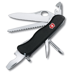 VICTORINOX 瑞士維氏12用單手開防滑刀殼瑞士刀-黑 08463.MW3