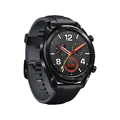 HUAWEI WATCH GT 黑色(曜石黑矽膠錶帶)智慧手錶