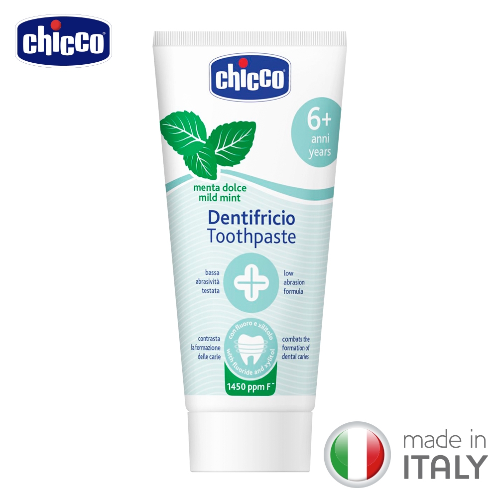 chicco-兒童木醣醇含氟牙膏-薄荷50ml (6歲+適用)