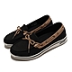 Skechers 休閒鞋 Arch Fit Uplift-Shoreline 女鞋 黑 咖啡 記憶鞋墊 娃娃鞋 帆布 136600BLK product thumbnail 1