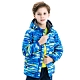 【St. Bonalt 聖伯納】童款機能防風防水單層衝鋒衣(8035-藍格迷彩) product thumbnail 1