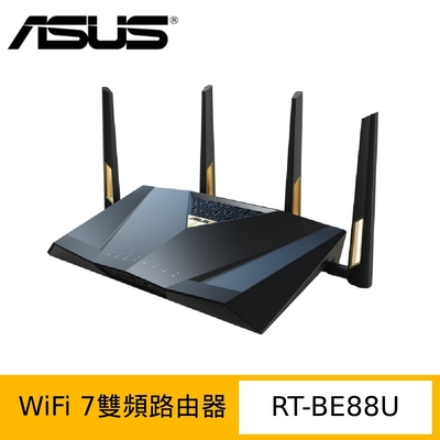 ASUS 華碩 ROG Rapture RT-BE88U BE7200 WiFi 7 AiMesh 雙頻電競路由器