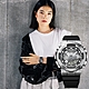 CASIO 卡西歐 G-SHOCK 金屬色雙顯電子錶 送禮推薦-百搭銀 GM-S110-1A product thumbnail 1