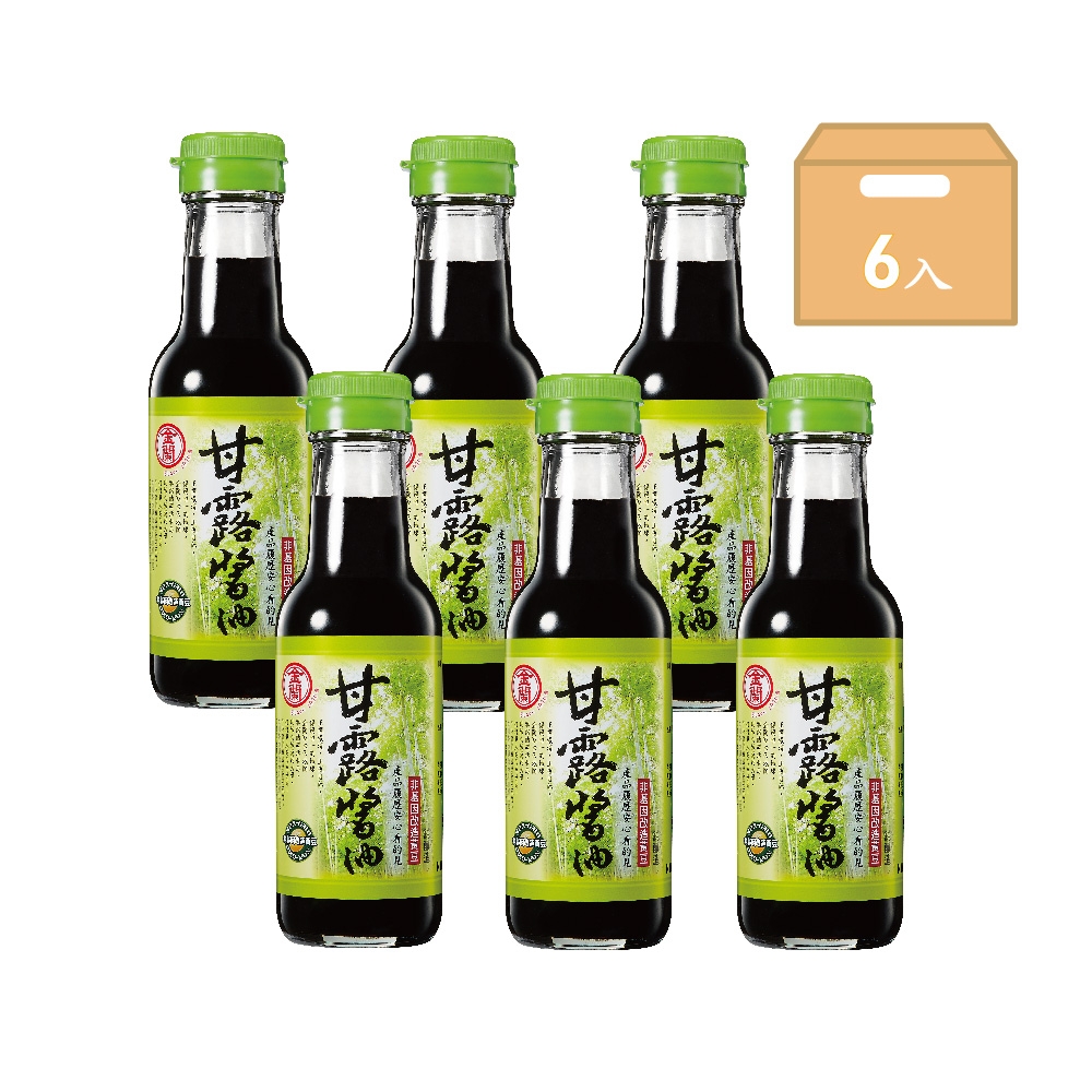 金蘭 甘露醬油295ml x6入/箱