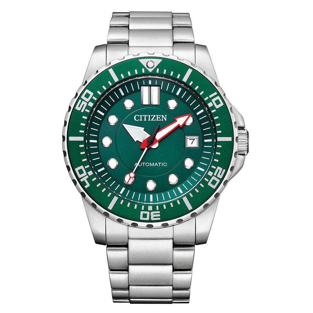 CITIZEN 星辰Mechanical經典綠面機械腕錶NJ0129-87X