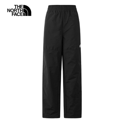 【the north face 官方旗艦】北面女款黑色防風防潑水舒適彈力褲腳休閒束口褲｜83tbjk3