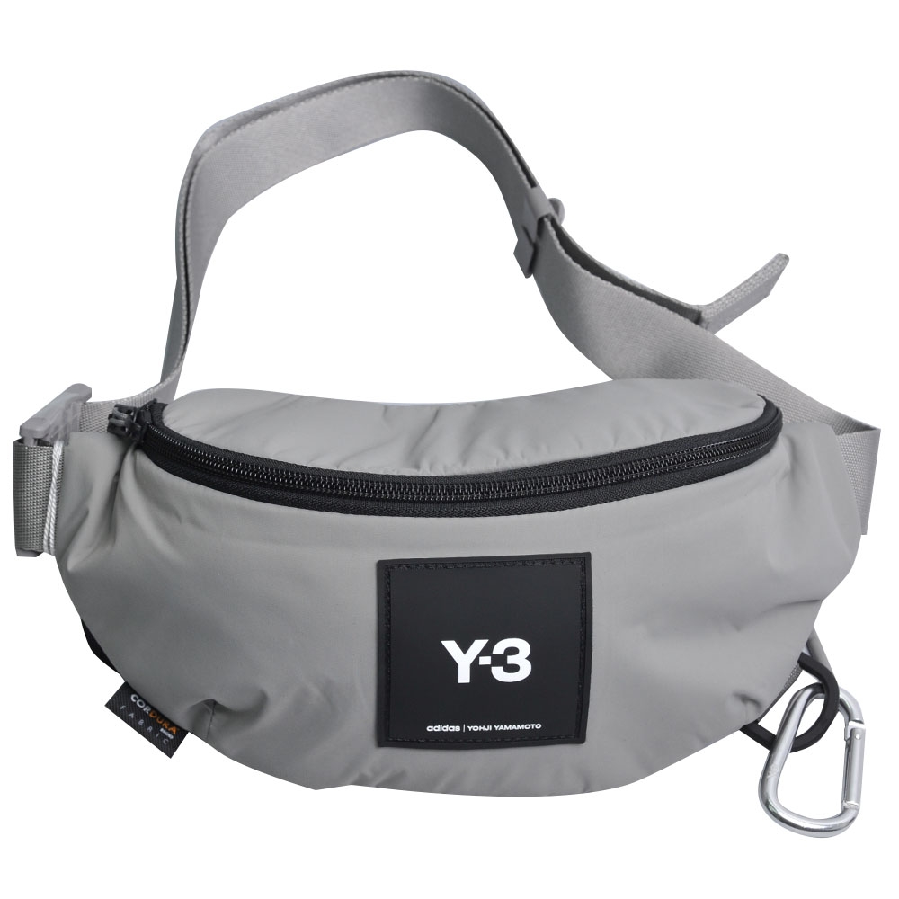 Y-3 WAISTBAG 高質感尼龍品牌字母Y-3 Logo山本耀司經典斜側背包(灰色/HD3325)