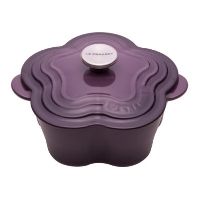 LE CREUSET 琺瑯鑄鐵山茶花鍋 20cm-葡萄紫