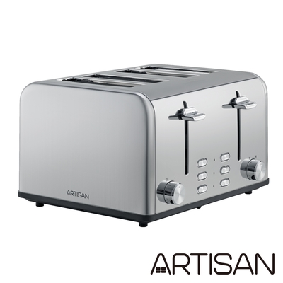 【公司貨】ARTISAN不鏽鋼厚薄四片烤麵包機TT4001