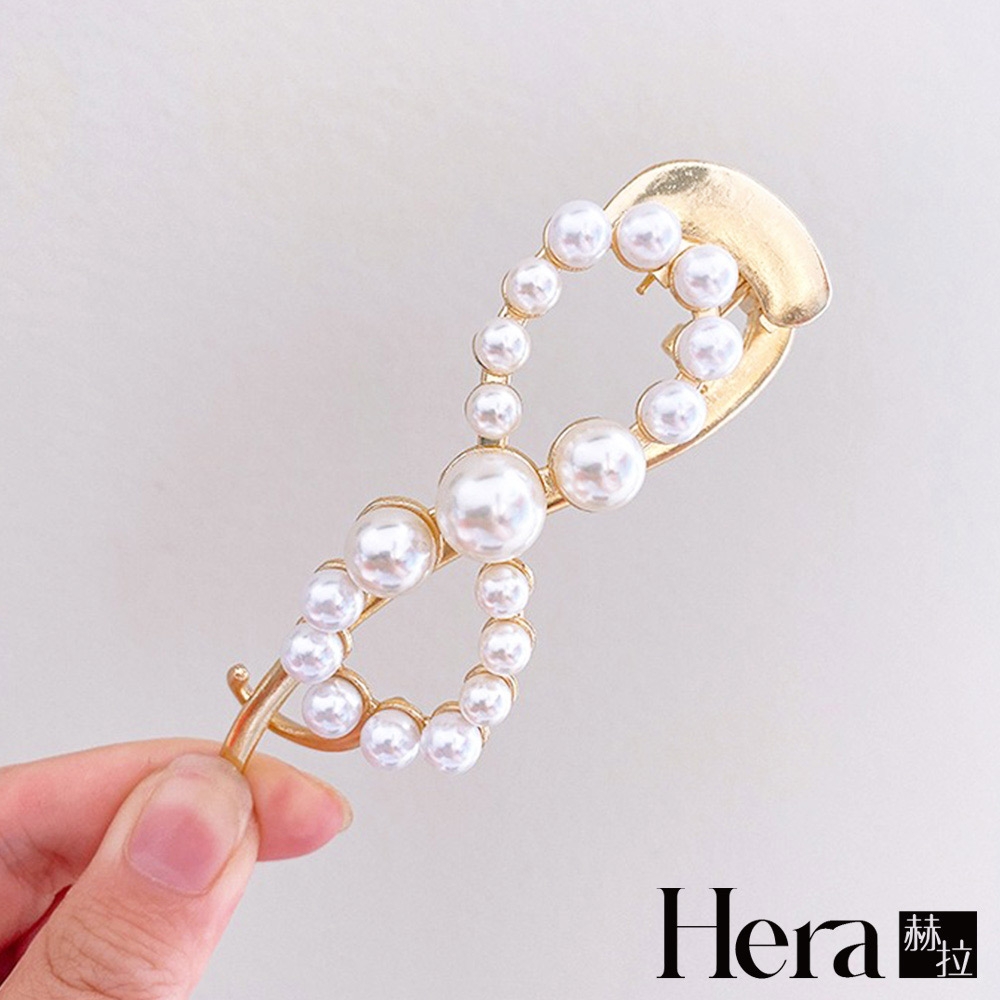 【Hera 赫拉】無限珍珠一字夾 L111071304