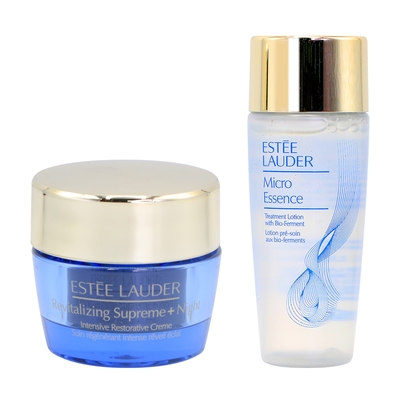 EsteeLauder 雅詩蘭黛 年輕無敵膠原晚霜15ml+微分子肌底原生露30ml (旅行小樣組)