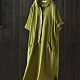 刺繡中長版寬鬆棉麻襯衫裙短袖洋氣洋裝-設計所在 product thumbnail 3