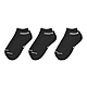 Nike 襪子 Jordan Everyday No-Show Socks 男女款 黑 踝襪 短襪 三雙入 DX9656-010 product thumbnail 1