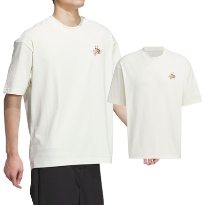 Adidas M DRGN YR TEE 男 白色 休閒 日常 龍年 CNY 圓領 短袖 JE6106