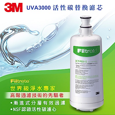 3M 3CT-F031-5 UVA3000 活性碳替換濾芯