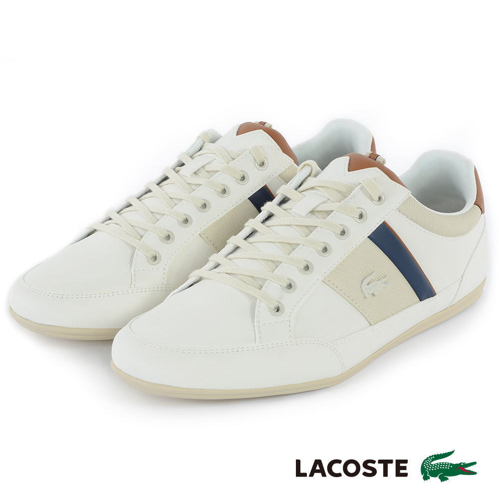 LACOSTE 男用運動休閒鞋-米色