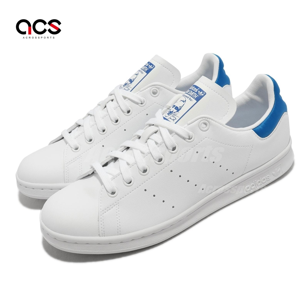 Adidas 休閒鞋 Stan Smith 男鞋 女鞋 白 藍尾 皮革 經典 史密斯 愛迪達 GW0495