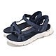 Skechers 涼鞋 Go Walk Flex Sandal-ILLUMINATE Slip-Ins 女鞋 藍 白 避震 輕量 涼拖鞋 141481NVY product thumbnail 1