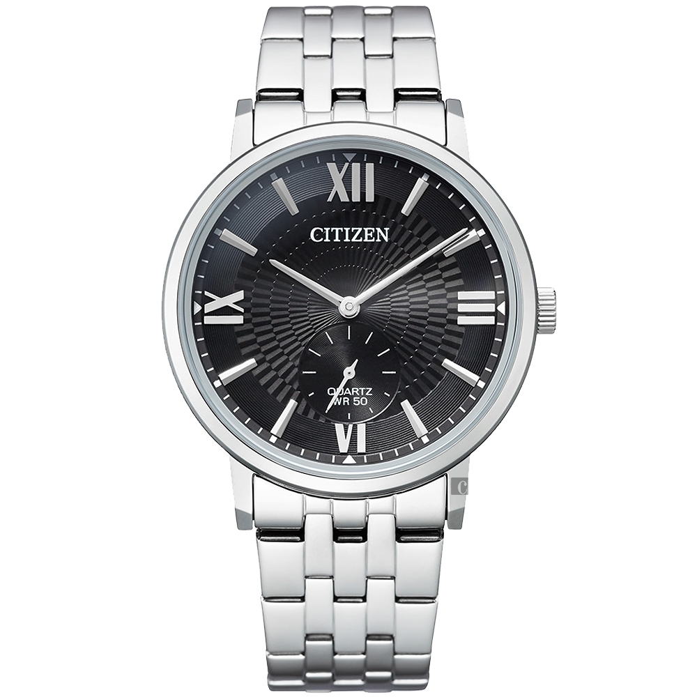 CITIZEN 星辰 紳士小秒針手錶 送禮首選-39mm BE9170-72E