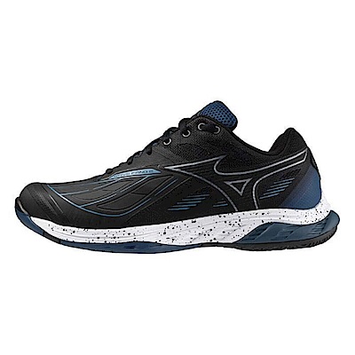 Mizuno Wave Fang 2 [71GA231312] 男女 羽球鞋 寬楦 室內 運動 比賽 穩定 止滑 黑藍