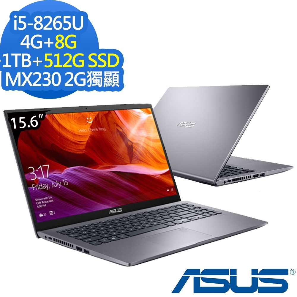 ASUS X509FJ 15吋筆電 i5-8265U/12G/1T+512G/MX230特效能筆電