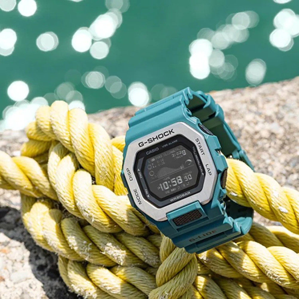 CASIO 卡西歐G-SHOCK G-LIDE 智能藍牙多功能衝浪電子錶GBX-100-2 | G