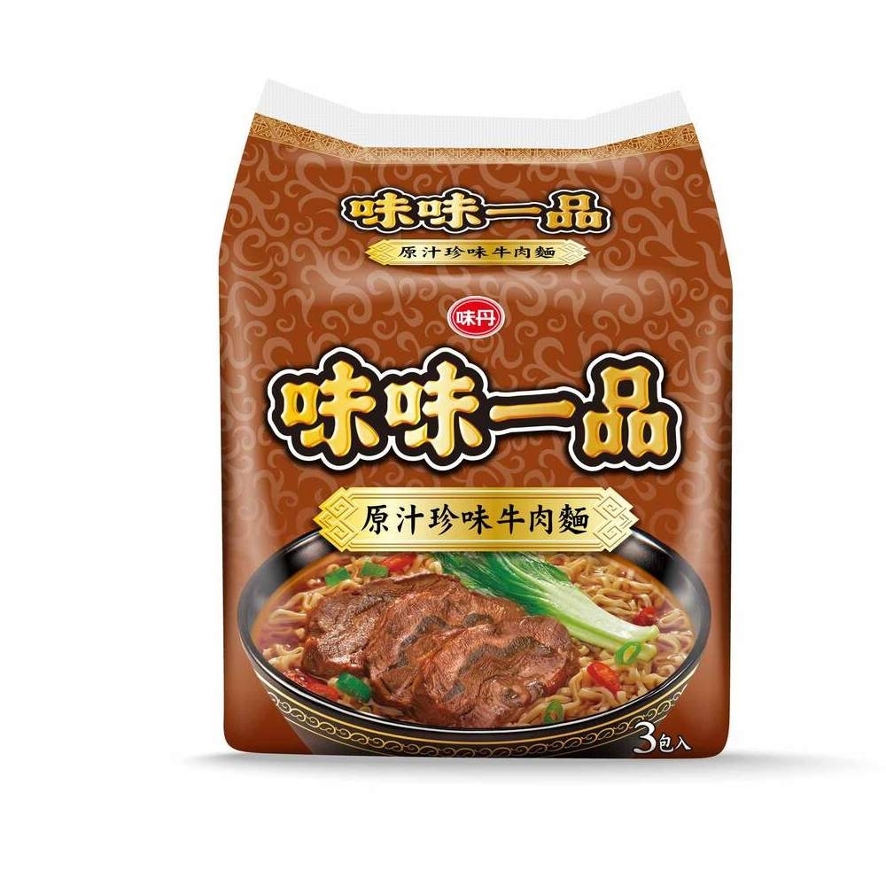 味味一品-珍味牛肉袋麵185克(12包)