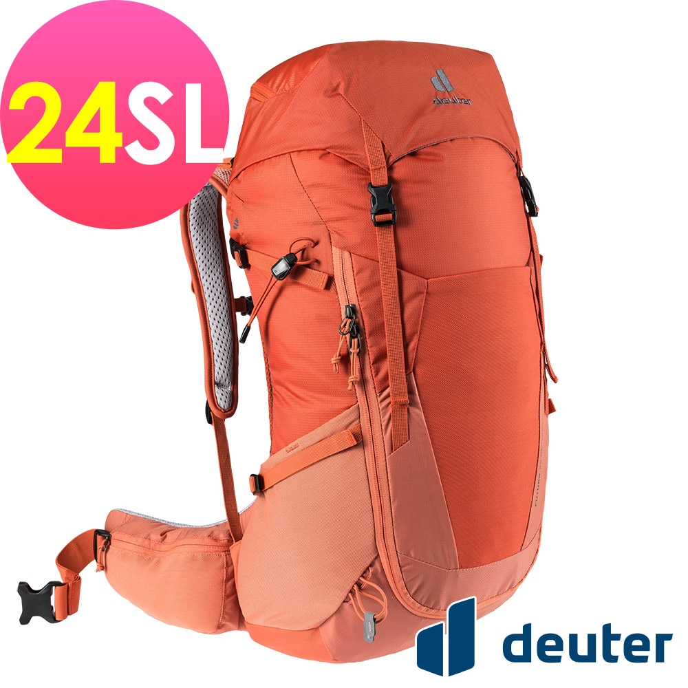 【deuter 德國】 FUTURA  24SL透氣網架背包3400521橘紅/登山包/健行包/戶外休閒包*