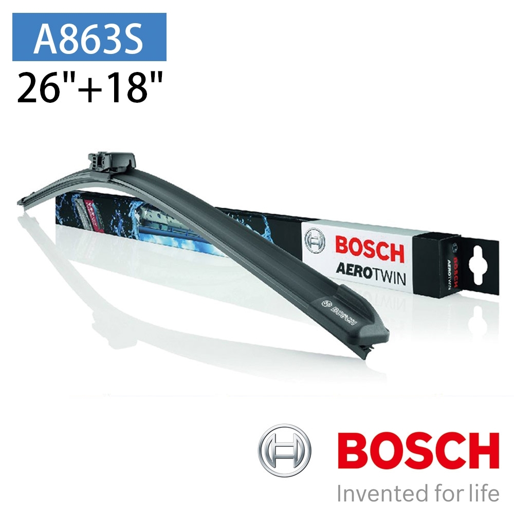 【BOSCH 博世】AERO TWIN A863S 26"/18"汽車專用軟骨雨刷