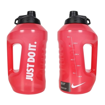 NIKE SUPER JUG 大口徑超容量水壺 128OZ-露營 登山 健身 N1008998692C1 紅白