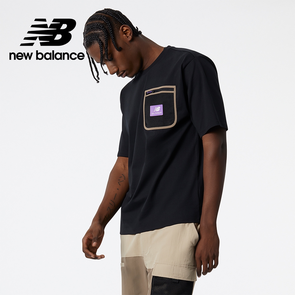 [New Balance]NB短袖上衣_男性_黑色_MT21510BK