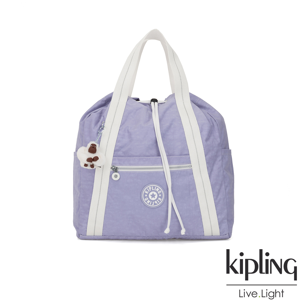 Kipling 法式丁香紫兩用側背後背包-大-ART BACKPACK M