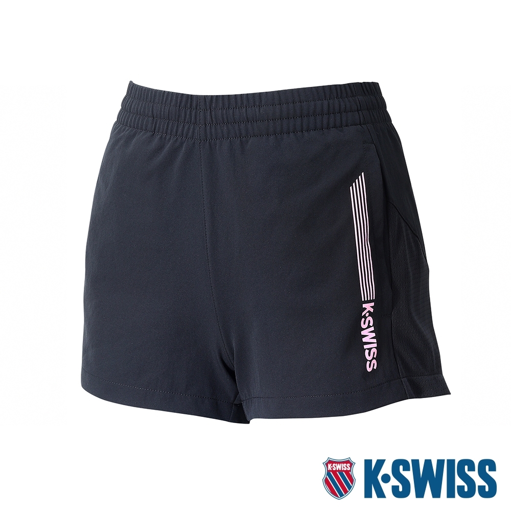 K-SWISS Woven Shorts 4 運動短褲-女-黑