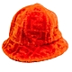FENDI 芬迪經典滿版雙F LOGO皮草漁夫帽(兩色可選)(橘色/紫色) product thumbnail 1