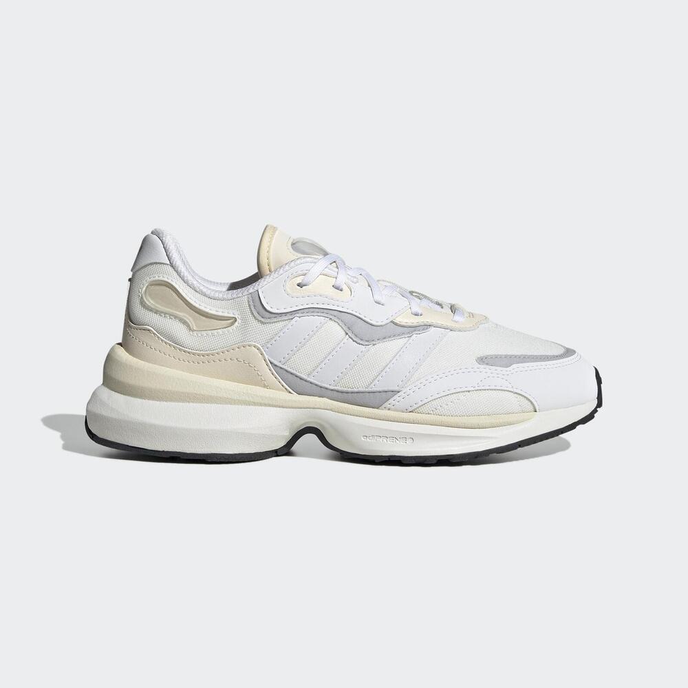 Adidas Zentic W [GW4429] 女 休閒鞋 運動 經典 Originals 跑鞋風 日常 穿搭 米白