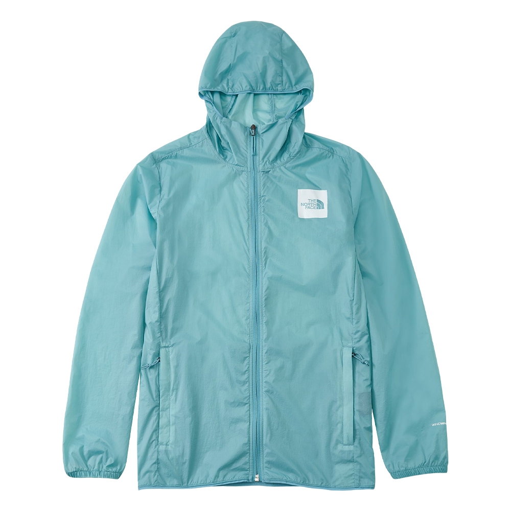 The North Face M ELBIO UPF WIND JACKET-AP-男風衣外套-藍綠色