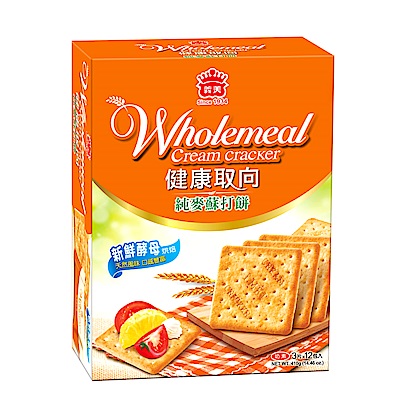 義美 健康取向純麥蘇打餅乾(410g)