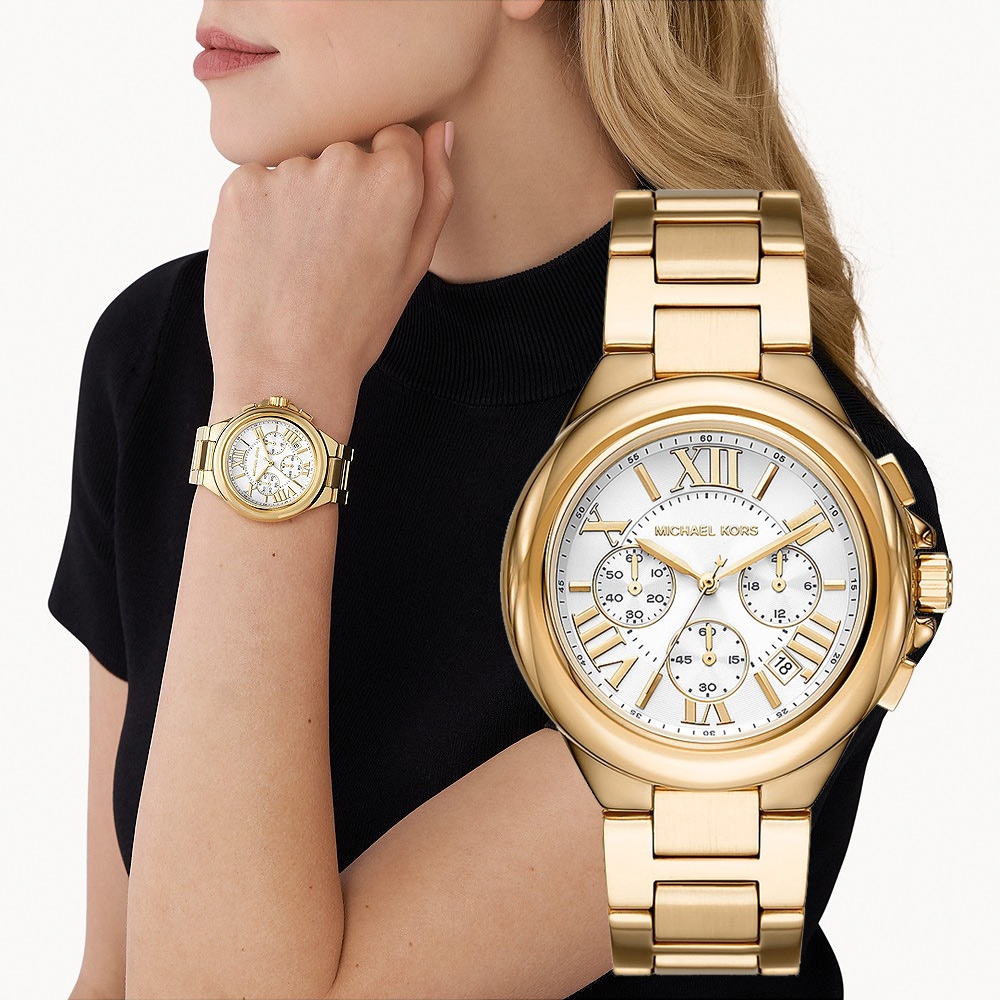 Michael Kors MK Camille 時尚三眼計時女錶-43mm MK7270 | Michael