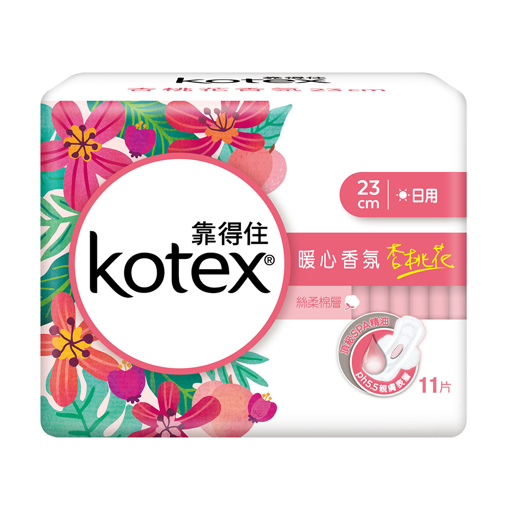 KOTEX 靠得住暖心香氛杏桃花日薄23cm11片x2包| 靠得住| Yahoo奇摩購物中心