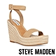 STEVE MADDEN-UPSTAGE 麂皮繞踝楔型涼鞋-米杏色 product thumbnail 1