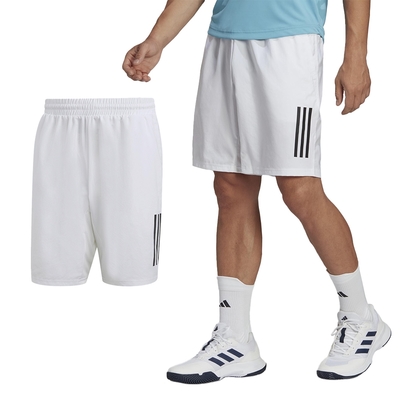 Adidas Club 3STR Short 男款 白 吸濕 排汗 再生材質 透氣 運動 短褲