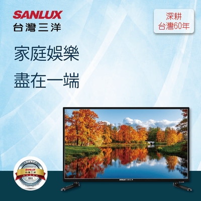 SANLUX 台灣三洋43型4K聯網液晶顯示器(無視訊盒)SMT-43GA5