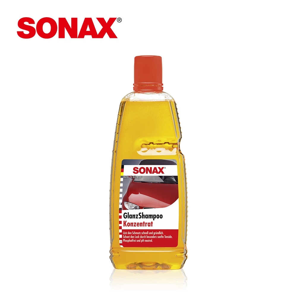 【超值】SONAX 光滑洗車精1L 德國原裝 200倍濃縮 中性無磷 不傷烤漆 洗淨力強-急速到貨 - 洗車精/清潔劑/保養劑 - @網紅直播人氣商品