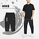 Nike 長褲 NSW Pants 褲子 黑 白 尼龍 錐形褲 拉鍊口袋 九分褲 褲子 男款 DM6683-010 product thumbnail 1