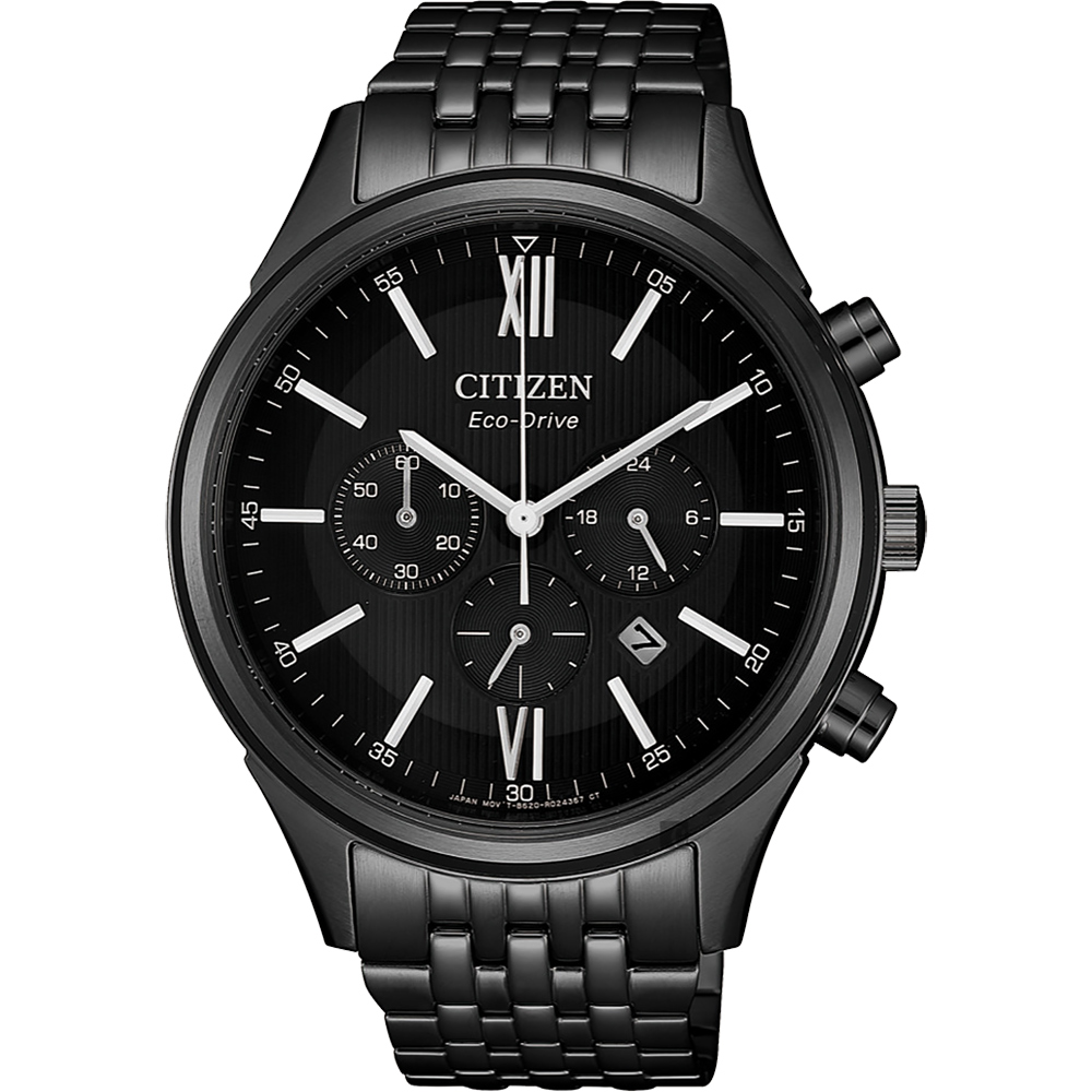 CITIZEN 星辰 亞洲限定光動能計時手錶-黑/42mm(CA4415-81E)