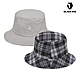 韓國BLACK YAK 格紋雙面戴漁夫帽(兩色可選) 圓盤帽 保暖帽 漁夫帽 休閒帽 中性 BYCB2NAF02 product thumbnail 1